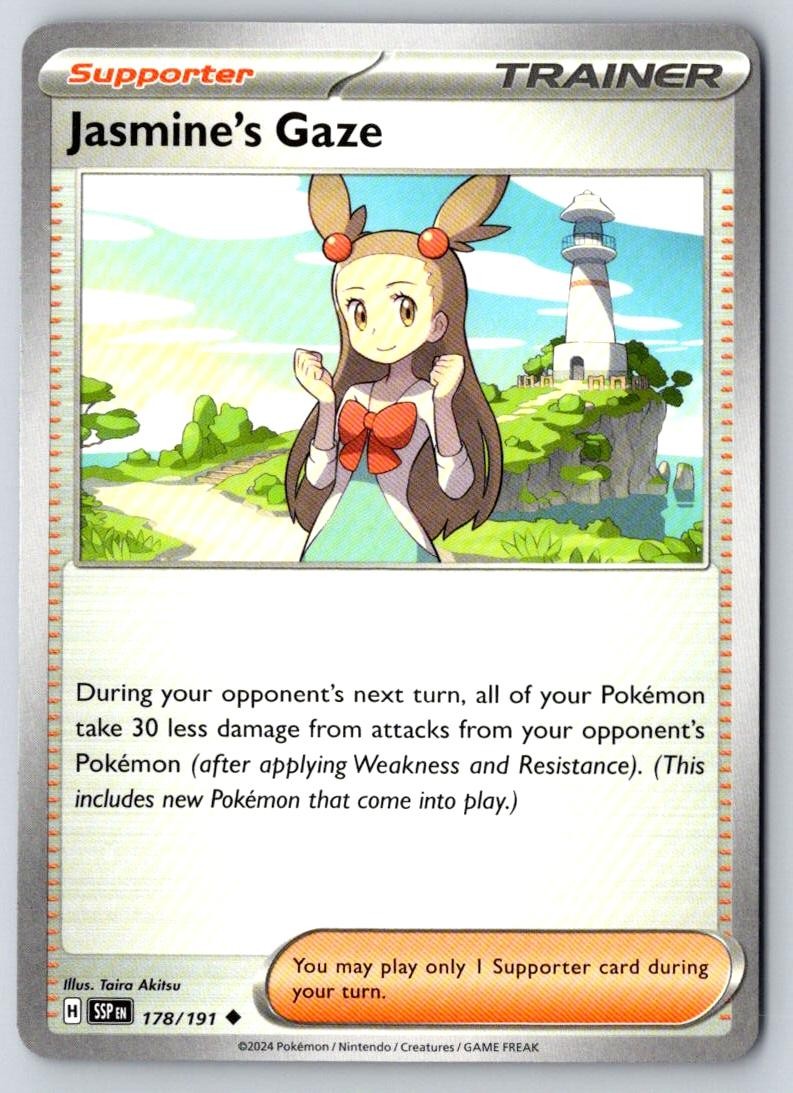 Jasmine's Gaze 178/191 Uncommon Surging Sparks Pokemon Near Mint