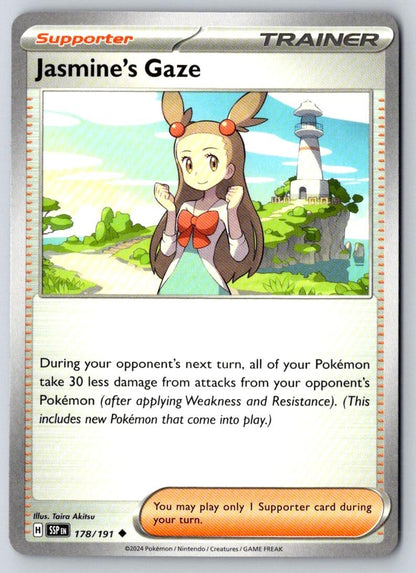 Jasmine's Gaze 178/191 Uncommon Surging Sparks Pokemon Near Mint