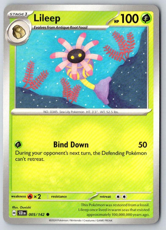 Lileep 5/142 Common Stellar Crown Pokemon Near Mint