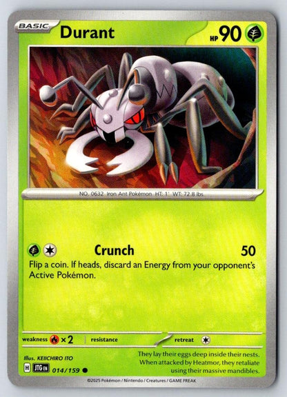 Durant 014/159 Common Journey Together Pokemon Near Mint