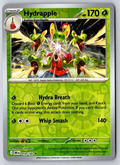 Hydrapple 018/182 Rare Destined Rivals Pokemon Holo Near Mint