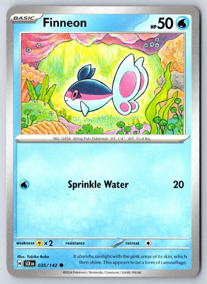 Finneon 35/142 Common Stellar Crown Pokemon Near Mint