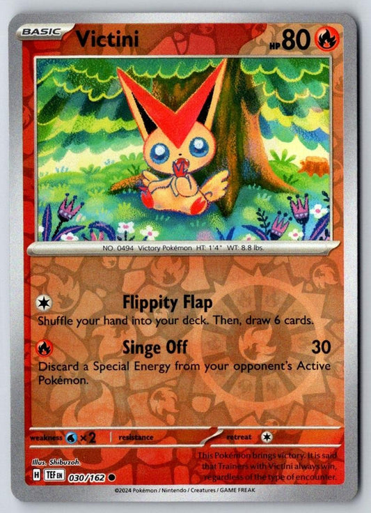 Victini 030/162 Common Temporal Forces Pokemon Near Mint