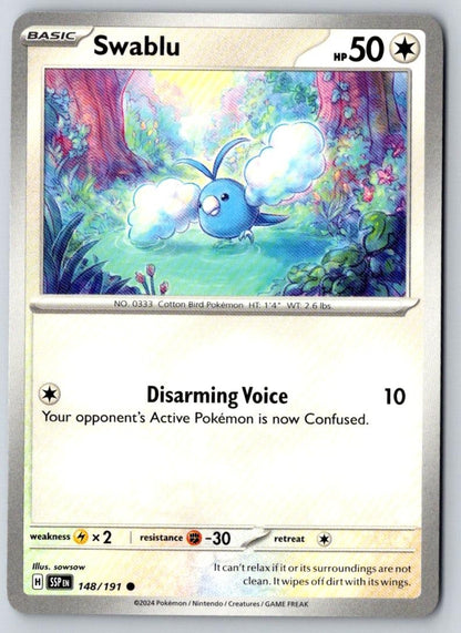 Swablu 148/191 Common Surging Sparks Pokemon Near Mint