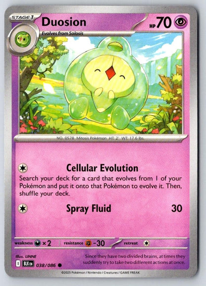 Duosion 038/086 Common Black Bolt Pokemon Near Mint