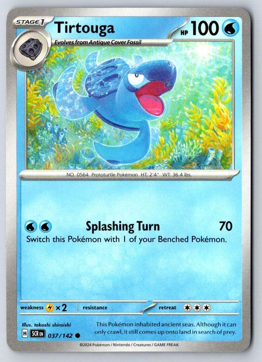Tirtouga 37/142 Common Stellar Crown Pokemon Near Mint