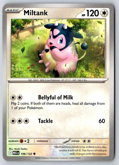 Miltank 106/132 Common Mega Evolution Pokemon Near Mint