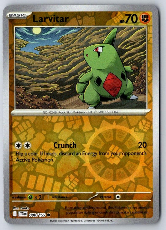 Larvitar 080/159 Common Journey Together Pokemon Near Mint