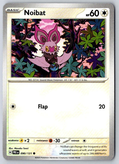 Noibat 090/131 Common Prismatic Evolutions Pokemon Near Mint