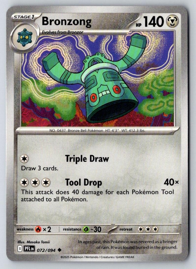 Bronzong 072/094 Uncommon Phantasmal Flames Pokemon Near Mint