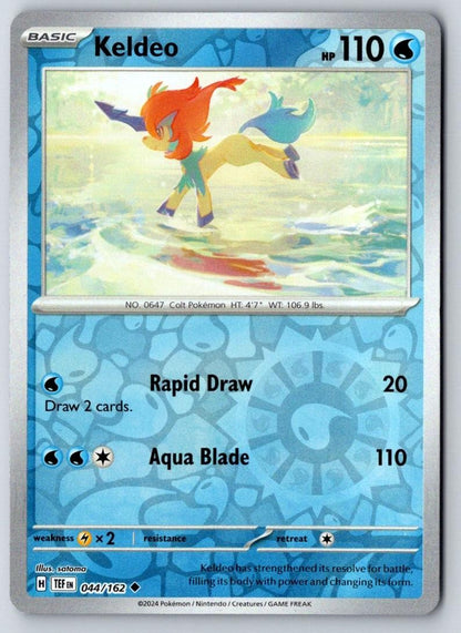 Keldeo 044/162 Uncommon Temporal Forces Pokemon Near Mint