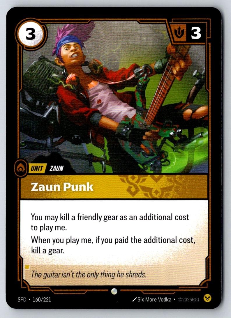 Zaun Punk 160/221 Common Spiritforged Riftbound Near Mint