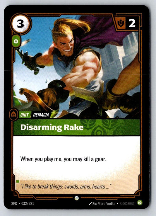 Disarming Rake 032/221 Common Spiritforged Riftbound Near Mint