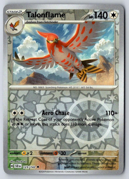 Talonflame 123/142 Uncommon Stellar Crown Pokemon Near Mint