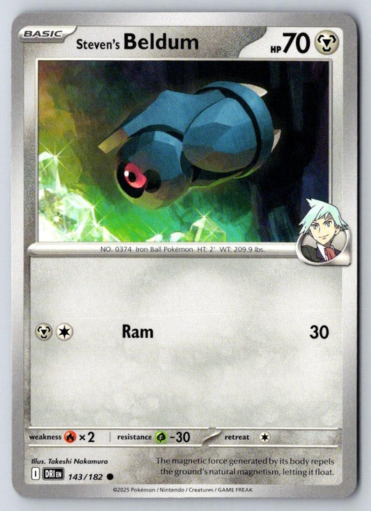 Steven's Beldum 143/182 Common Destined Rivals Pokemon Near Mint
