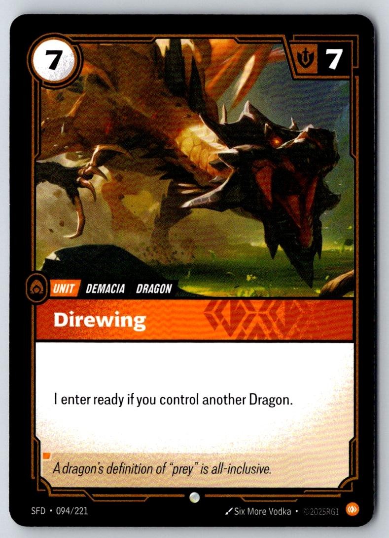 Direwing 094/221 Common Spiritforged Riftbound Near Mint