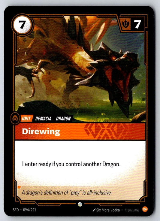 Direwing 094/221 Common Spiritforged Riftbound Near Mint
