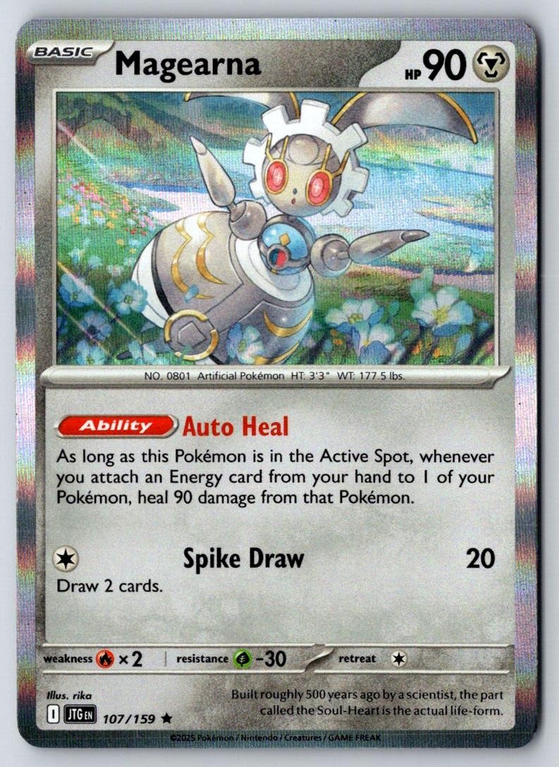 Magearna 107/159 Rare Journey Together Pokemon Holo Near Mint