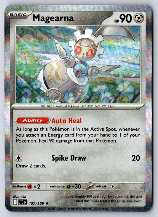 Magearna 107/159 Rare Journey Together Pokemon Holo Near Mint