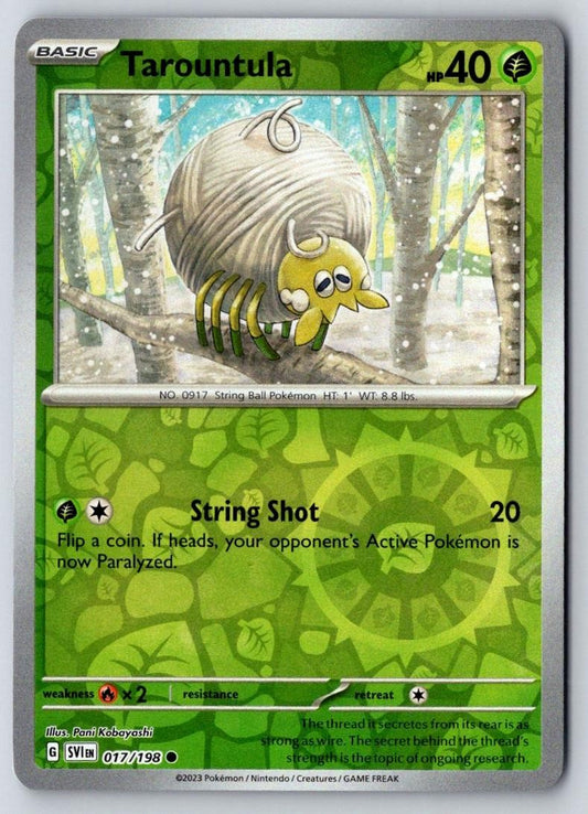 Tarountula 017/198 Common Scarlet & Violet Pokemon Near Mint