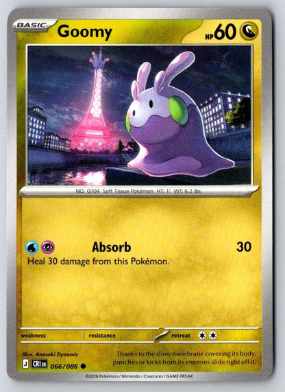Goomy 066/086 Common Chaos Rising Pokemon Near Mint