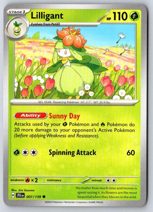 Lilligant 007/159 Common Journey Together Pokemon Near Mint