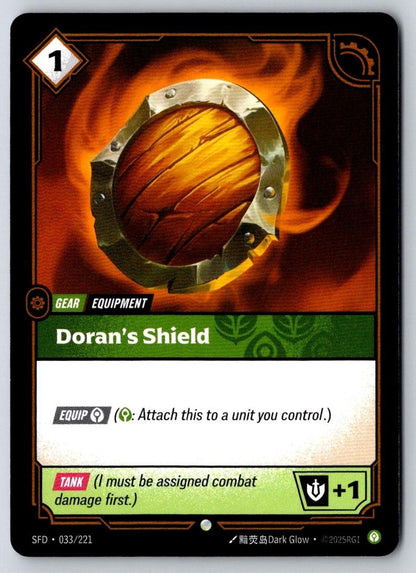 Doran's Shield 033/221 Common Spiritforged Riftbound Near Mint