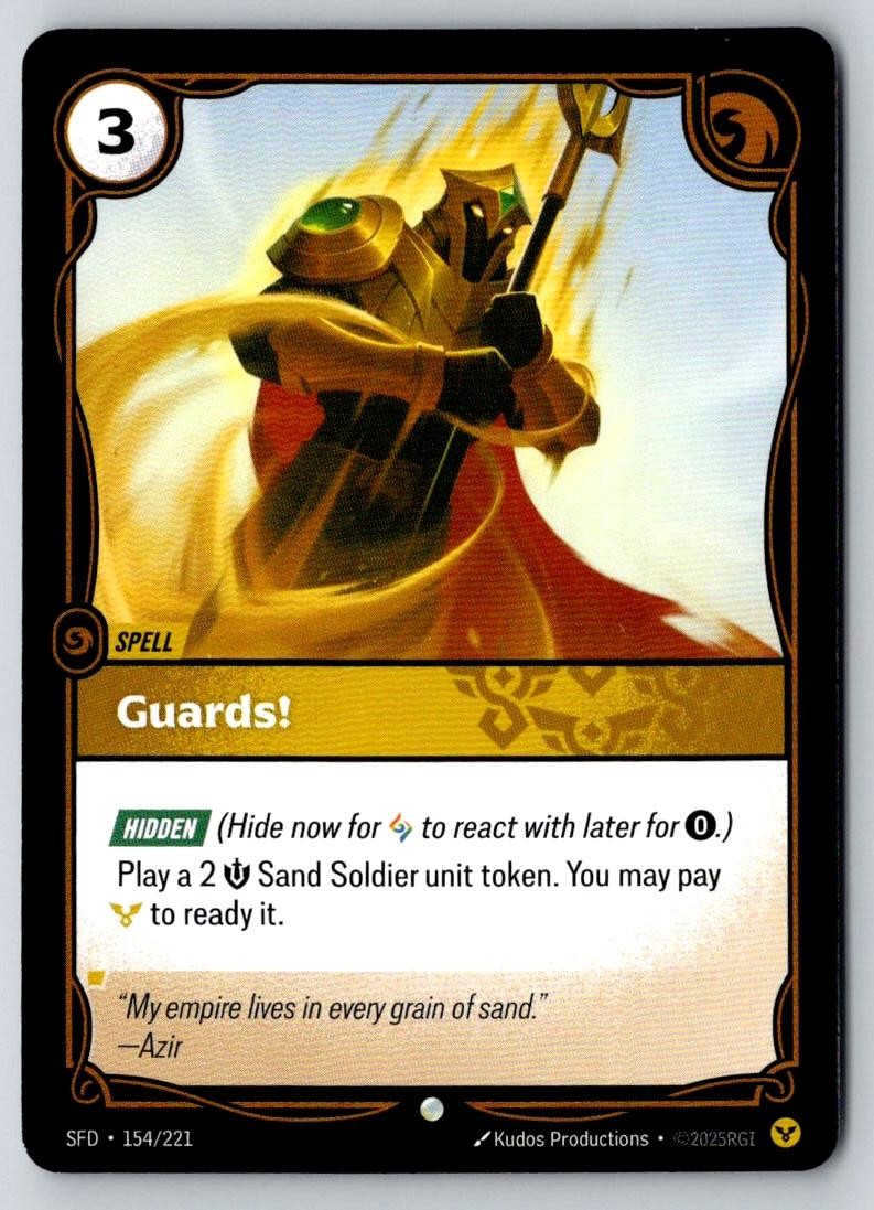 Guards! 154/221 Common Spiritforged Riftbound Near Mint