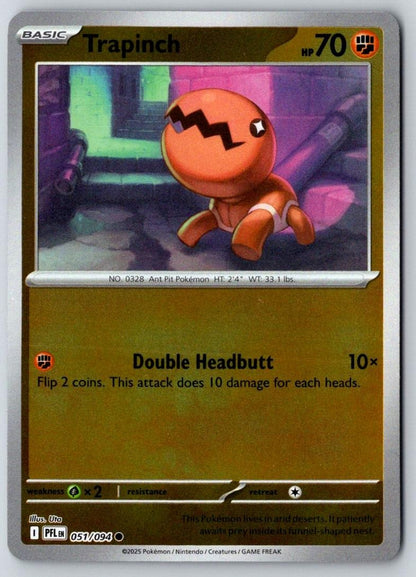 Trapinch 051/094 Common Phantasmal Flames Pokemon Near Mint
