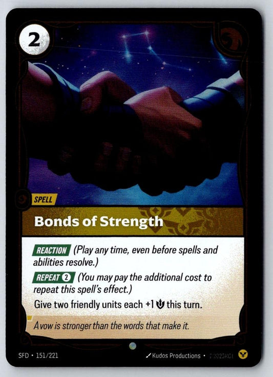 Bonds of Strength 151/221 Common Spiritforged Riftbound Near Mint
