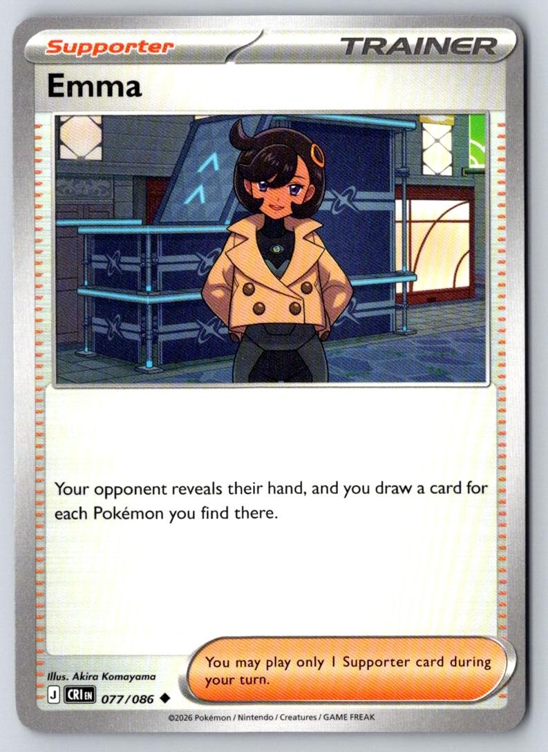 Emma 077/086 Uncommon Chaos Rising Pokemon Near Mint