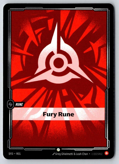Fury Rune R01 Common Vendetta Riftbound Near Mint