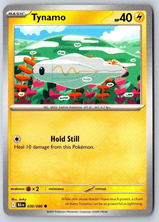 Tynamo 030/086 Common Black Bolt Pokemon Near Mint