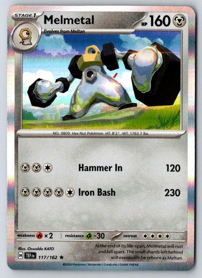 Melmetal 117/162 Rare Temporal Forces Pokemon Holo Near Mint