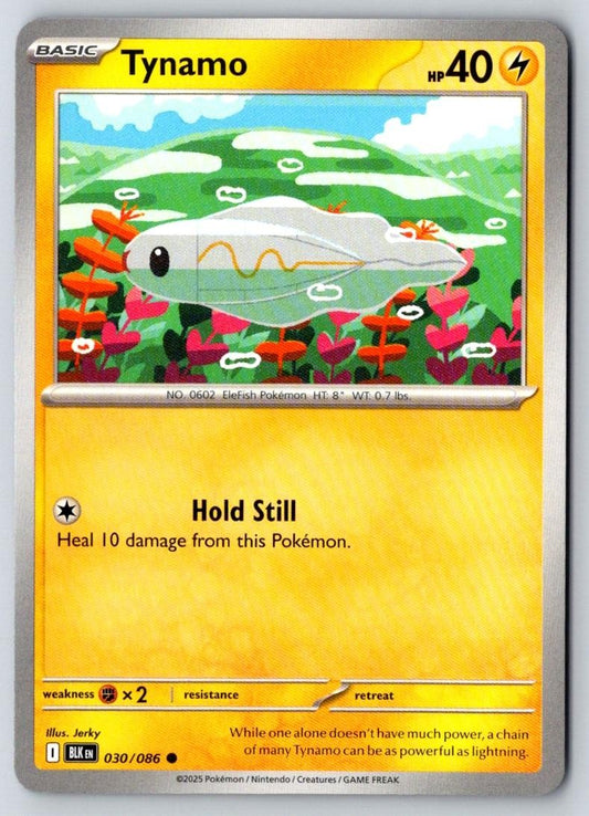 Tynamo 030/086 Common Black Bolt Pokemon Near Mint