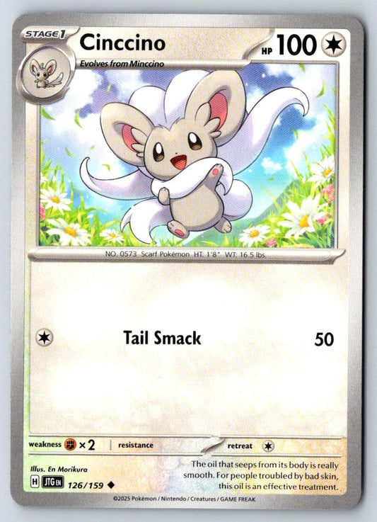 Cinccino 126/159 Uncommon Journey Together Pokemon Near Mint