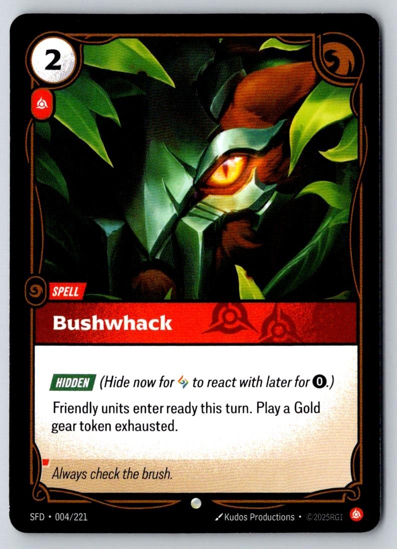 Bushwhack 004/221 Common Spiritforged Riftbound Near Mint