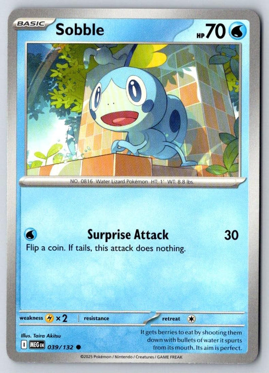 Sobble 039/132 Common Mega Evolution Pokemon Near Mint
