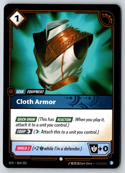 Cloth Armor 064/221 Common Spiritforged Riftbound Near Mint