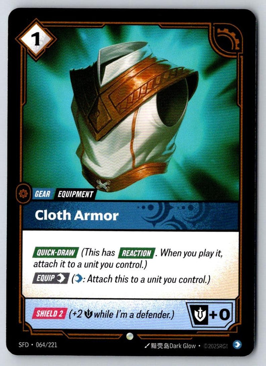 Cloth Armor 064/221 Common Spiritforged Riftbound Near Mint