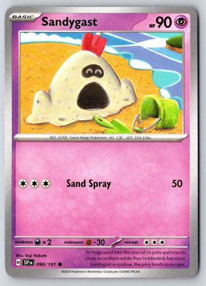 Sandygast 090/191 Common Surging Sparks Pokemon Near Mint