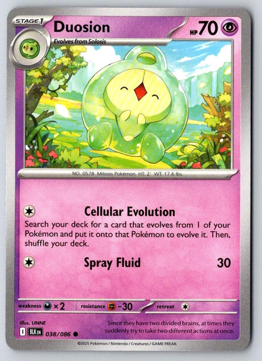 Duosion 038/086 Common Black Bolt Pokemon Near Mint