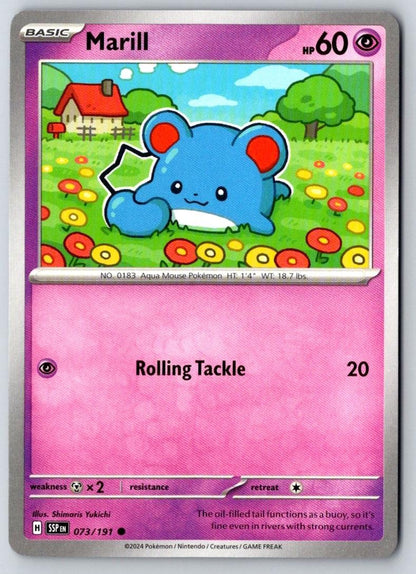 Marill 073/191 Common Surging Sparks Pokemon Near Mint