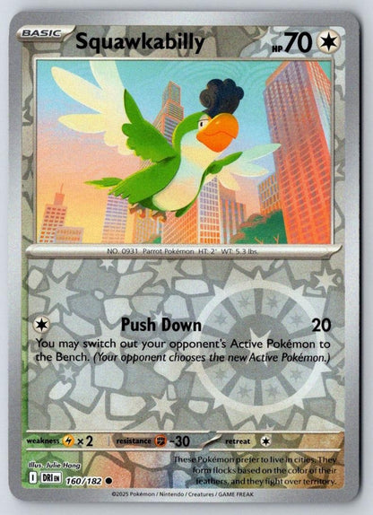 Squawkabilly 160/182 Common Destined Rivals Pokemon Near Mint