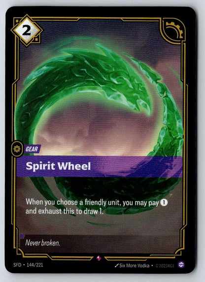 Spirit Wheel 144/221 Rare Spiritforged Riftbound Foil Near Mint