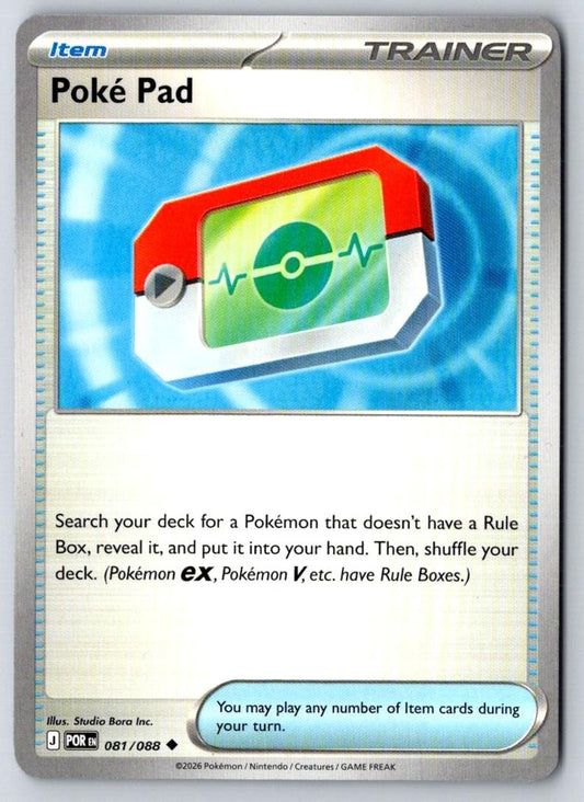 Poke Pad 081/088 Uncommon Perfect Order Pokemon Near Mint
