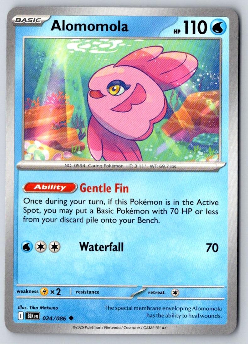 Alomomola 024/086 Uncommon Black Bolt Pokemon Near Mint