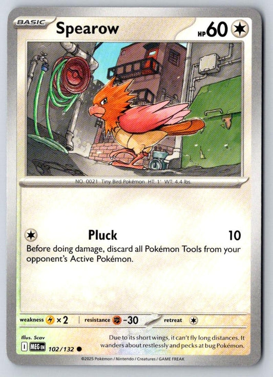 Spearow 102/132 Common Mega Evolution Pokemon Near Mint