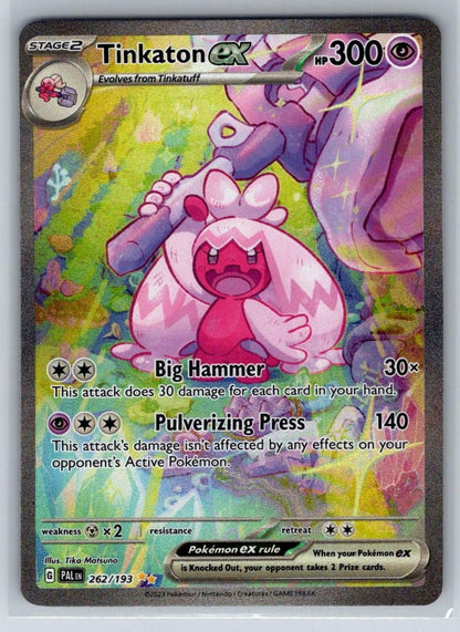 Tinkaton ex 262/193 Special Illustration Rare Paldea Evolved Pokemon Holo