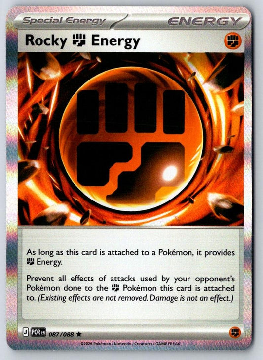 Rocky Fighting Energy 087/088 Perfect Order Pokemon Near Mint